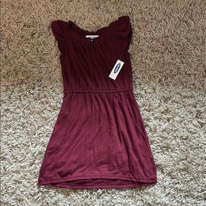 New Old Navy Kids Burgundy Dress